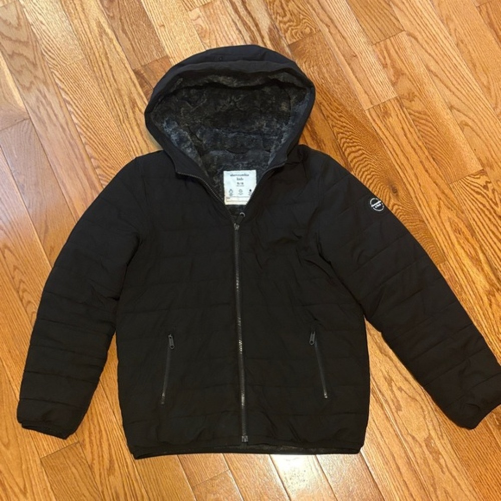 Abercrombie & Fitch Kids Black Puffer Jacket